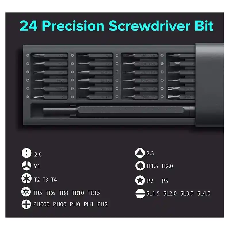 گالری عکس های محصول پیچ گوشتی دستی شیائومی مدل Mi Precision Screwdriver Kit مجموعه 24 عددی-شماره-2