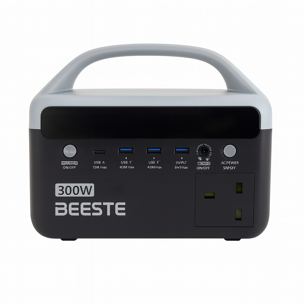 95168BAC-C8F6-4CF7-BDA3-EA63934C0BBE پاور استیشن قابل حمل BEESTE مدل STAR300Z – ظرفیت 192Wh و توان 300W (پیک 600W) - تصویر 1