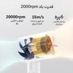 سشوار مسافرتی میجیا  مدل  Mijia Compact Hair Dryer H101 - تصویر 15
