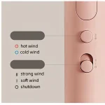 سشوار مسافرتی میجیا  مدل  Mijia Compact Hair Dryer H101 - تصویر 3